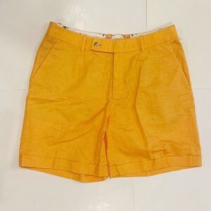 NWT Peter Millar Womens size 6 Linen Golf Shorts $125.00 Orange